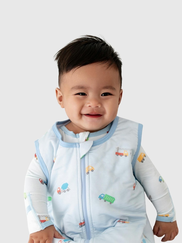 Bamboo LittleTrucks Sleep Sack 0 to 12 months