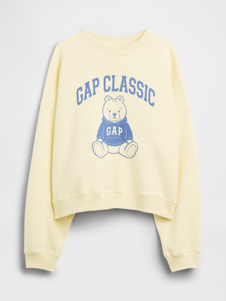Oversized Gap Graphic Wedge Crewneck Sweatshirt