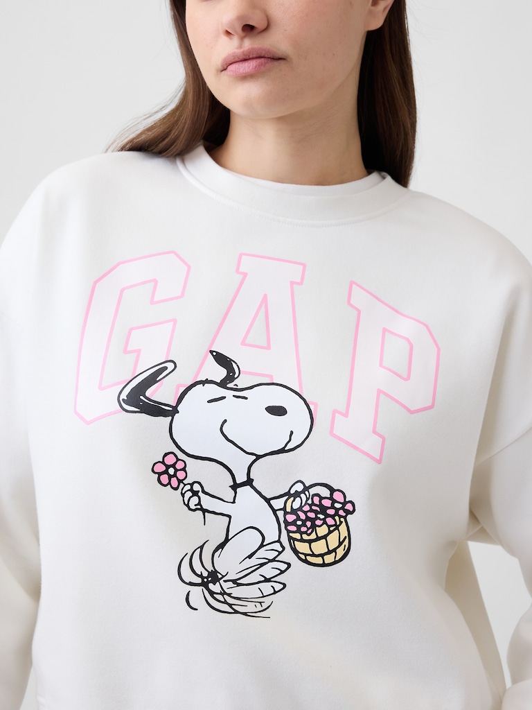 Peanuts Oversized Wedge Crewneck Sweatshirt