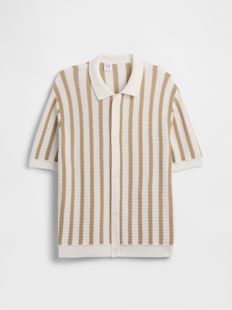 Kids Relaxed Textured Sweater Shirt