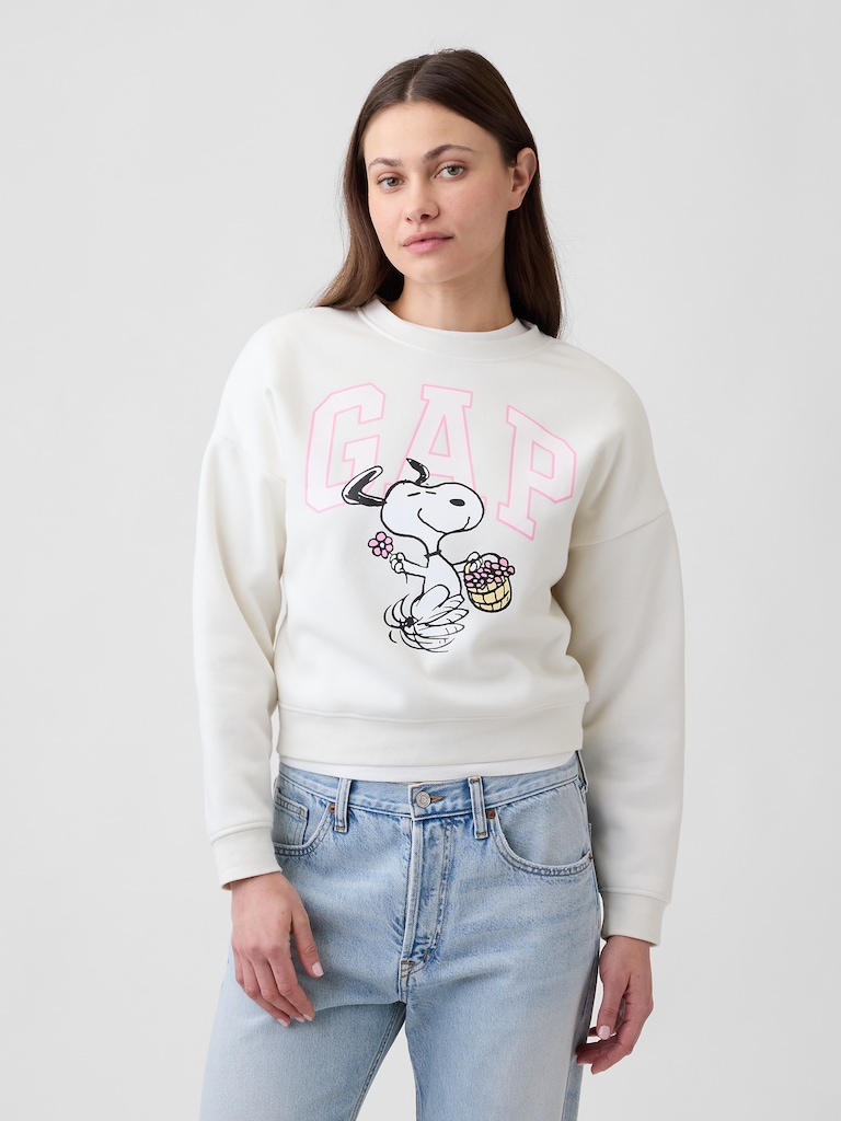 Peanuts Oversized Wedge Crewneck Sweatshirt