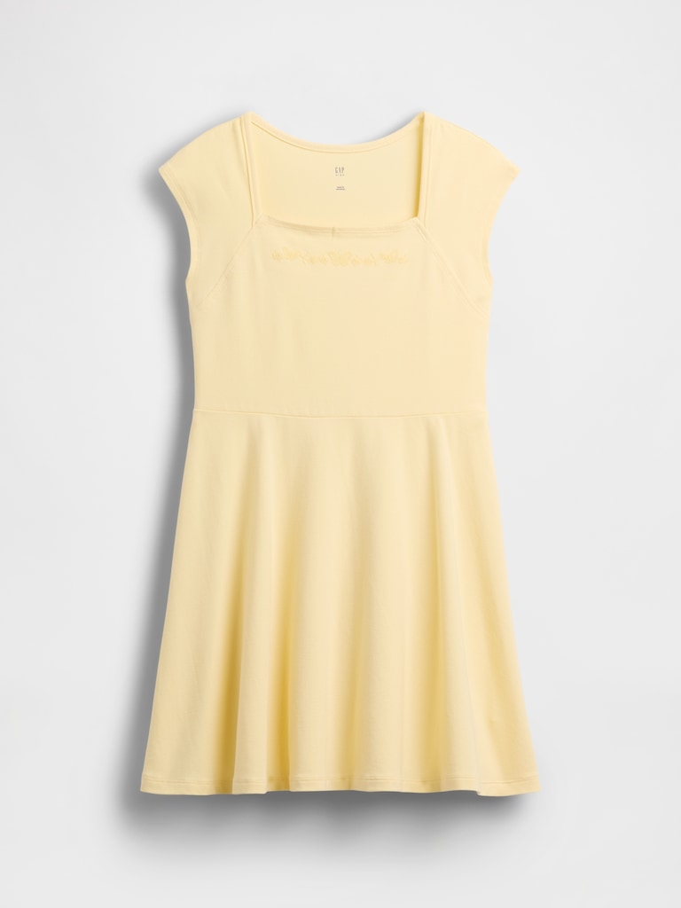 Kids Jersey Square-Neck Dress