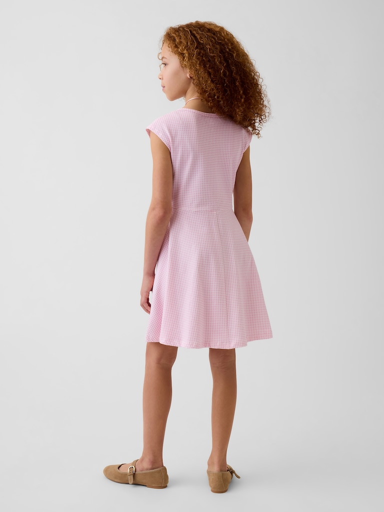 Kids Jersey Square-Neck Dress