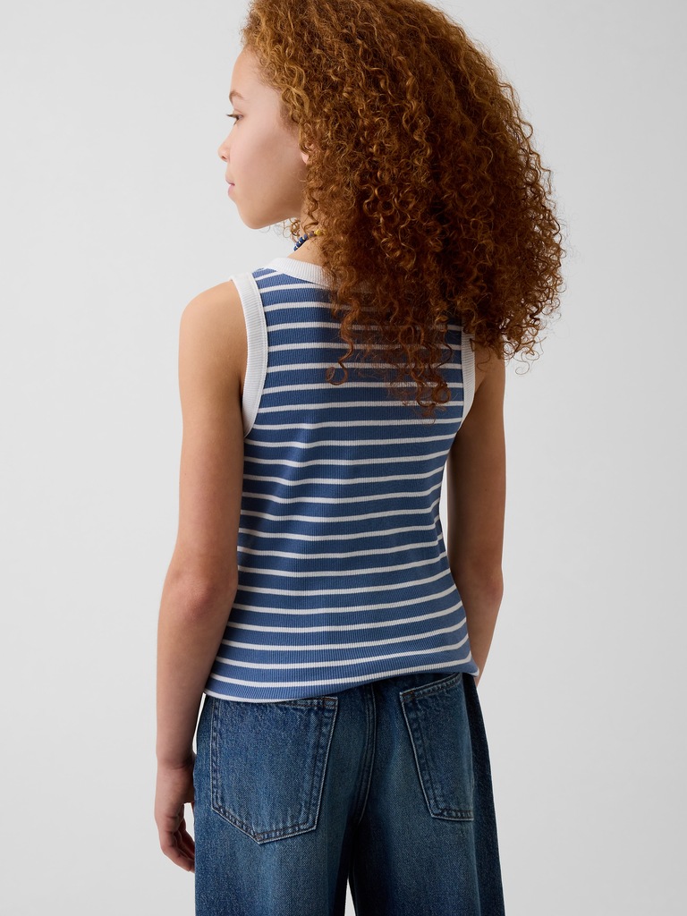 Kid Rib Scoop Tank Top
