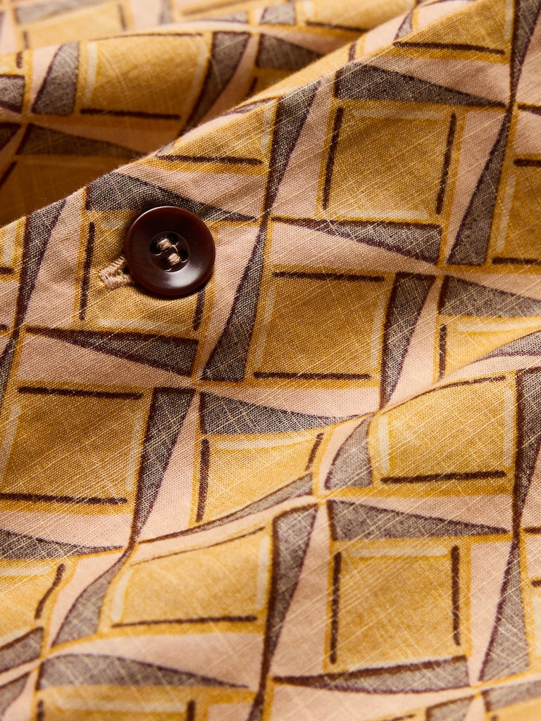 Relaxed-Fit Cotton Slub Resort Shirt