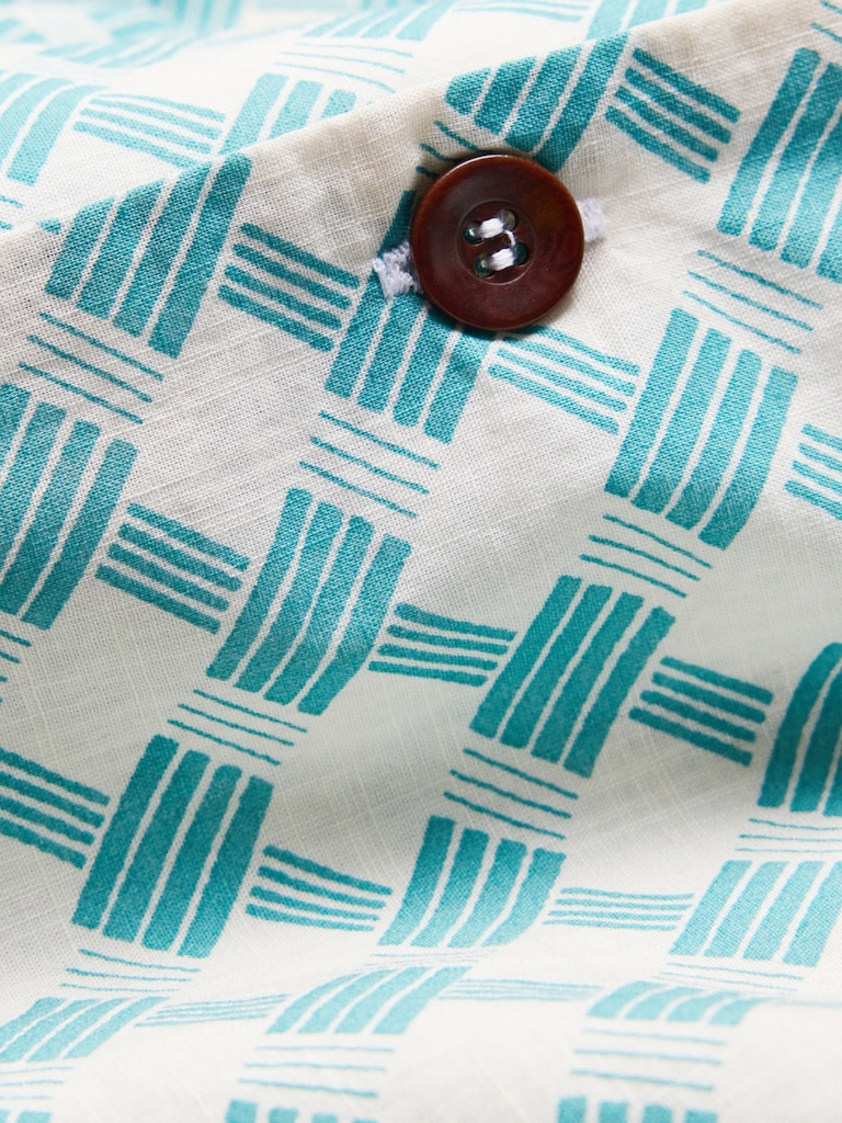 Relaxed-Fit Cotton Slub Resort Shirt