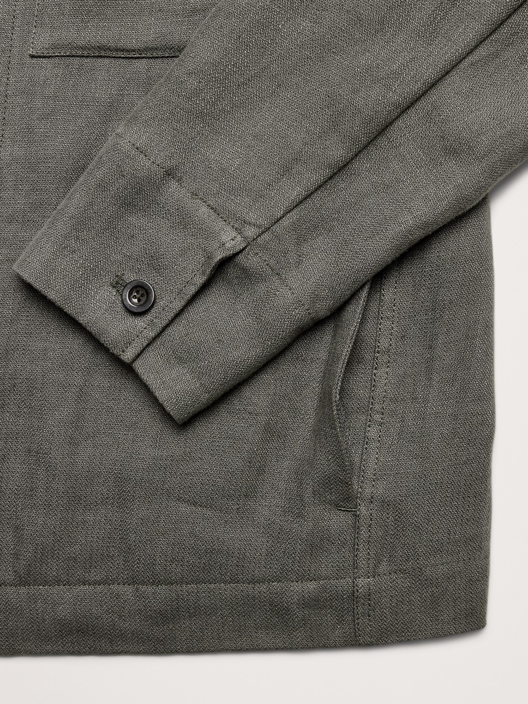 Linen Four-Pocket Shirt Jacket