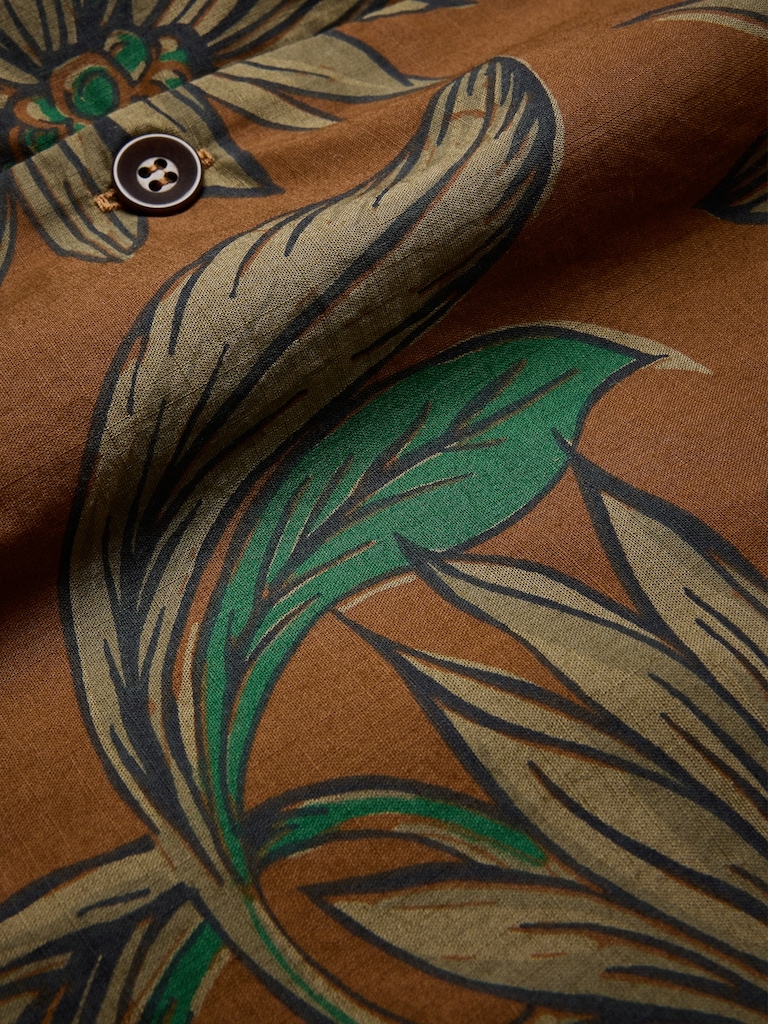 Relaxed-Fit Cotton Slub Resort Shirt