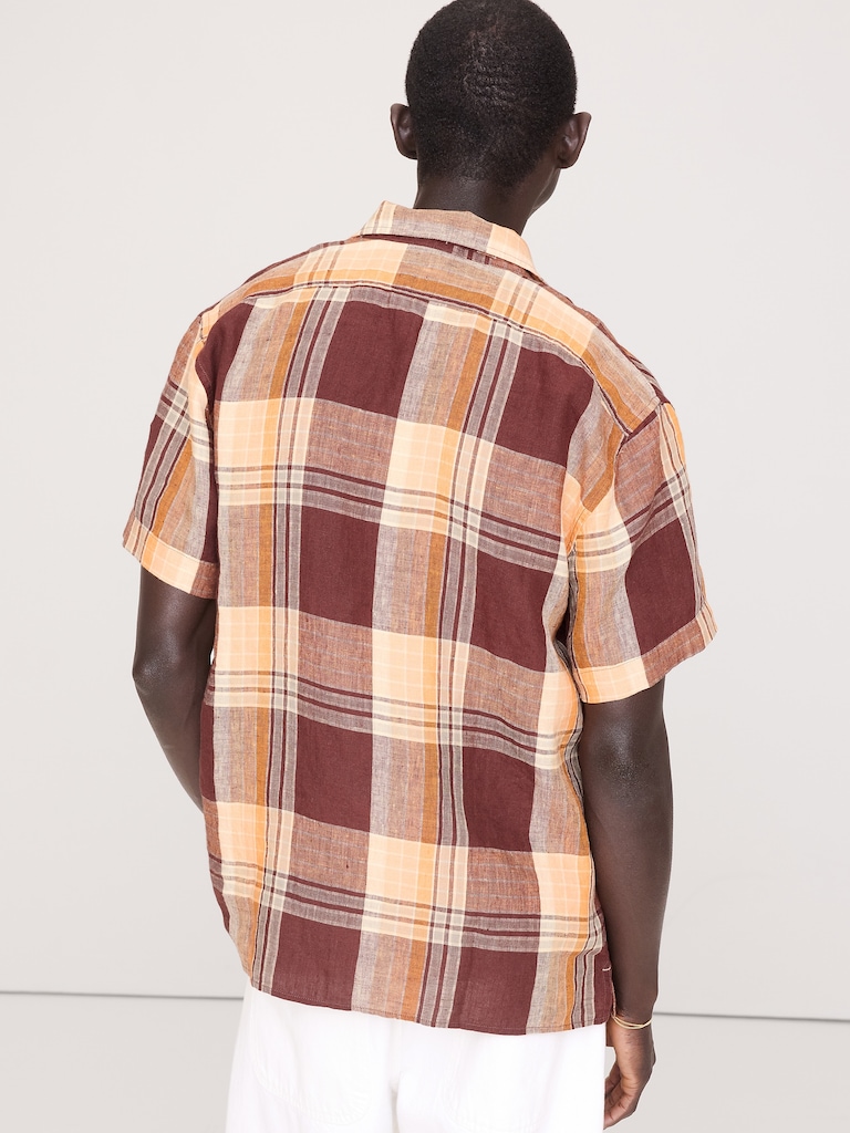 Standard-Fit Linen Resort Shirt