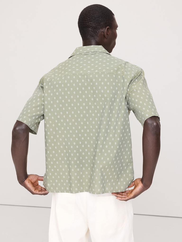 Chemise de vacances décontractée en coton léger