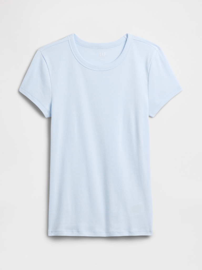 Modern Ribbed Crewneck T-Shirt