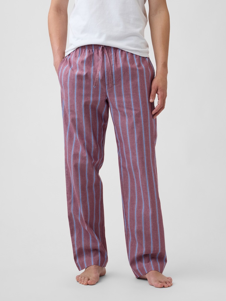 Relaxed Poplin PJ Pants