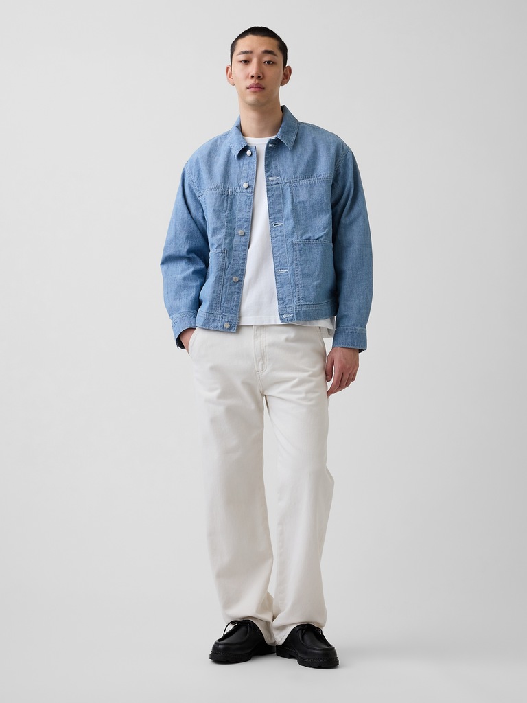 Boxy Chambray Jacket