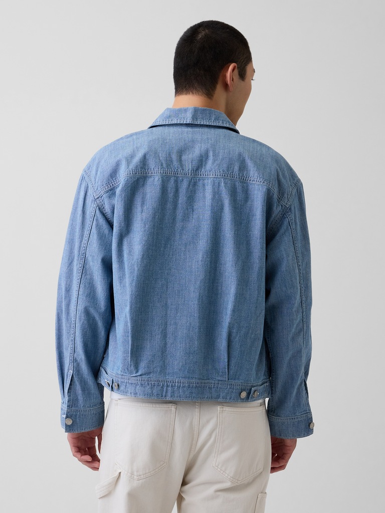 Boxy Chambray Jacket