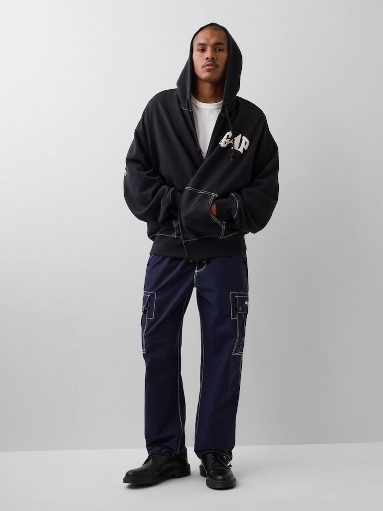 Gap × Awake NY Heavyweight Oversized Logo Zip Hoodie