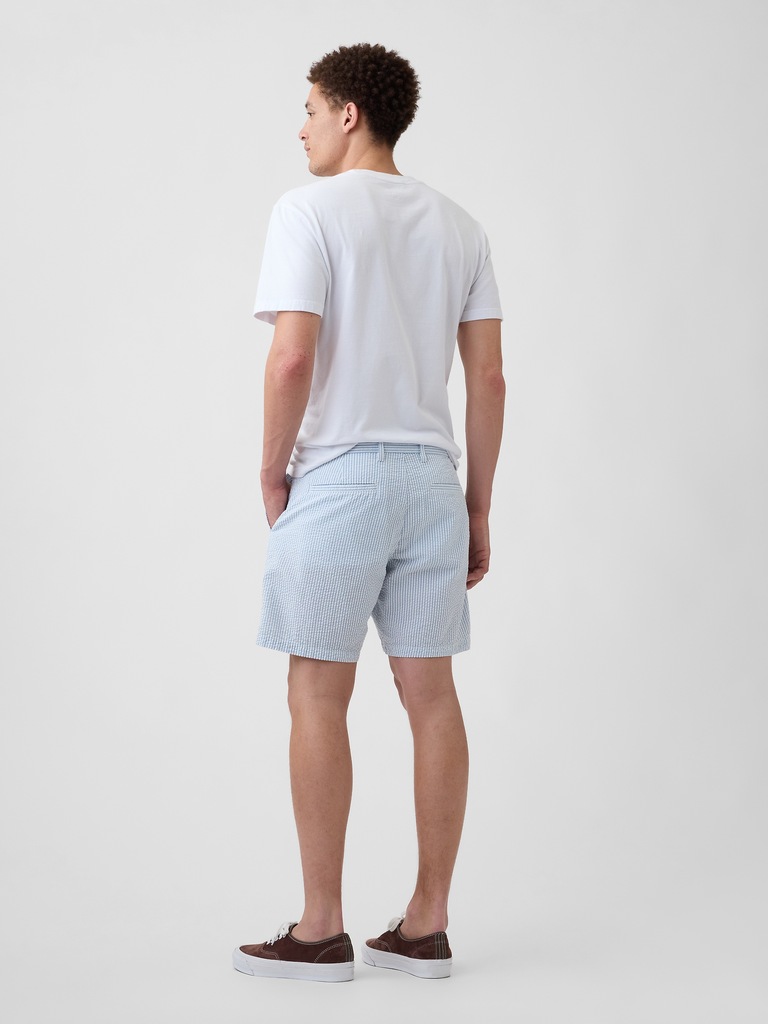 7" Essential Seersucker Shorts