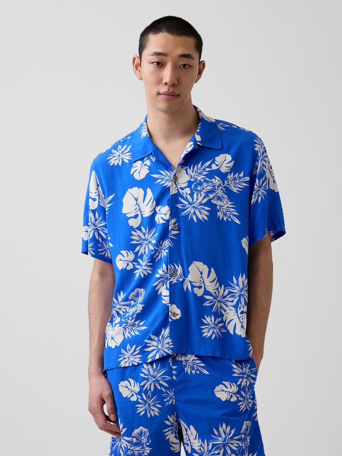 Relaxed Camp Collar Shirt