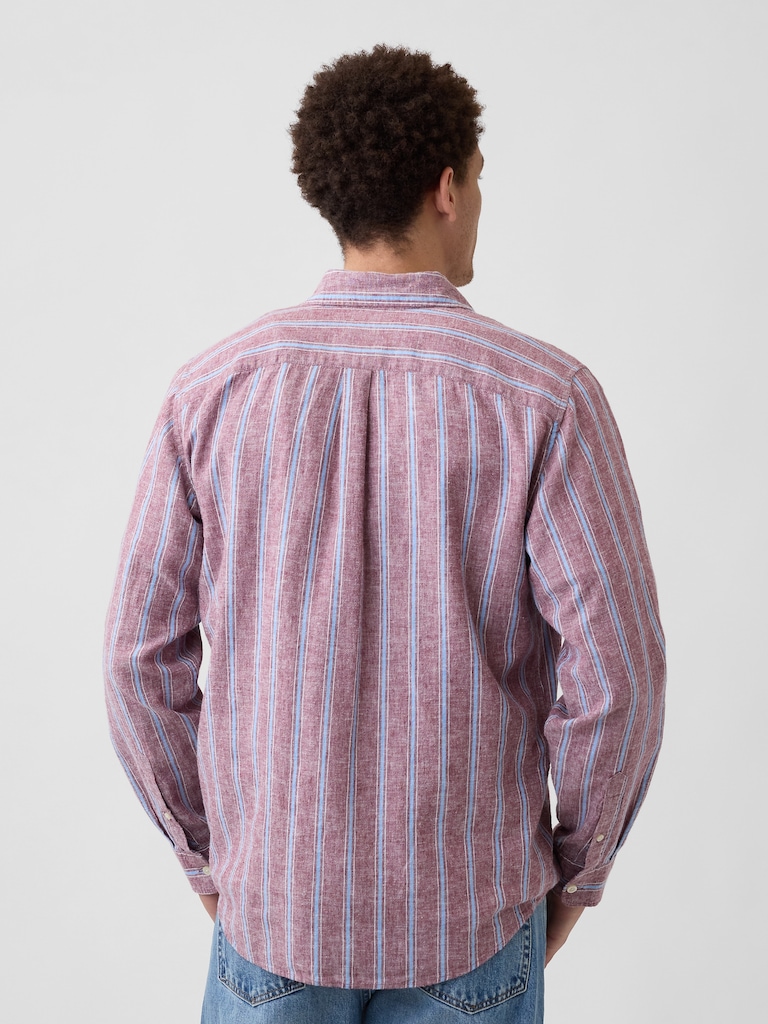 Linen-Blend Shirt in Standard Fit