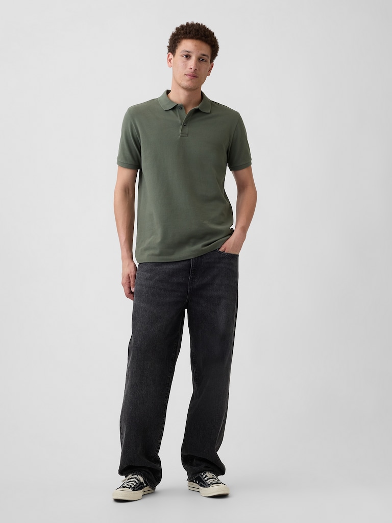Stretch Pique Polo Shirt