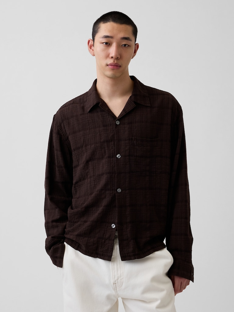 Relaxed Straight-Hem Shirt