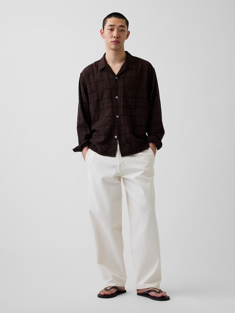 Relaxed Straight-Hem Shirt