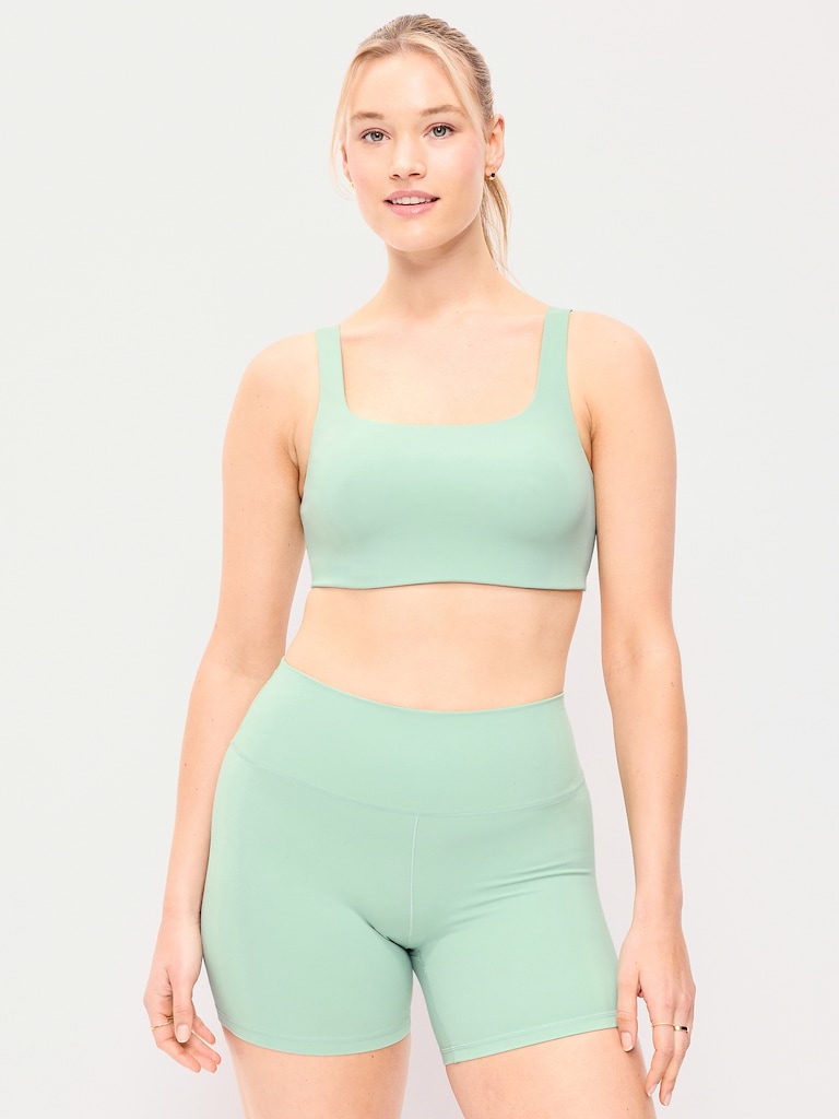 Light Support StudioSmooth Square-Neck Sports Bra