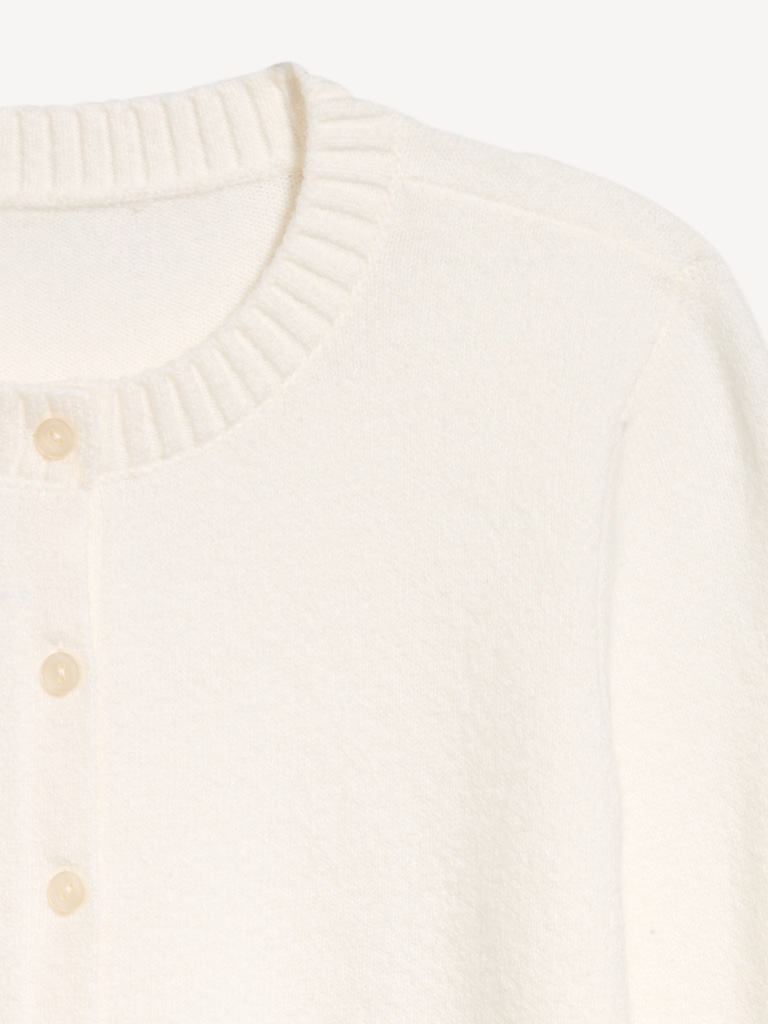 SoSoft Lite Cropped Crew-Neck Cardigan