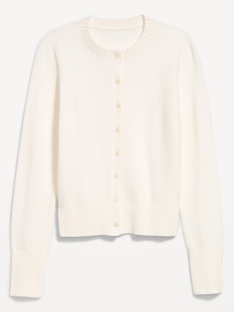 SoSoft Lite Cropped Crew-Neck Cardigan