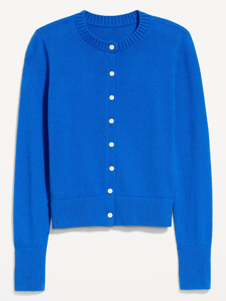 SoSoft Lite Cropped Crew-Neck Cardigan