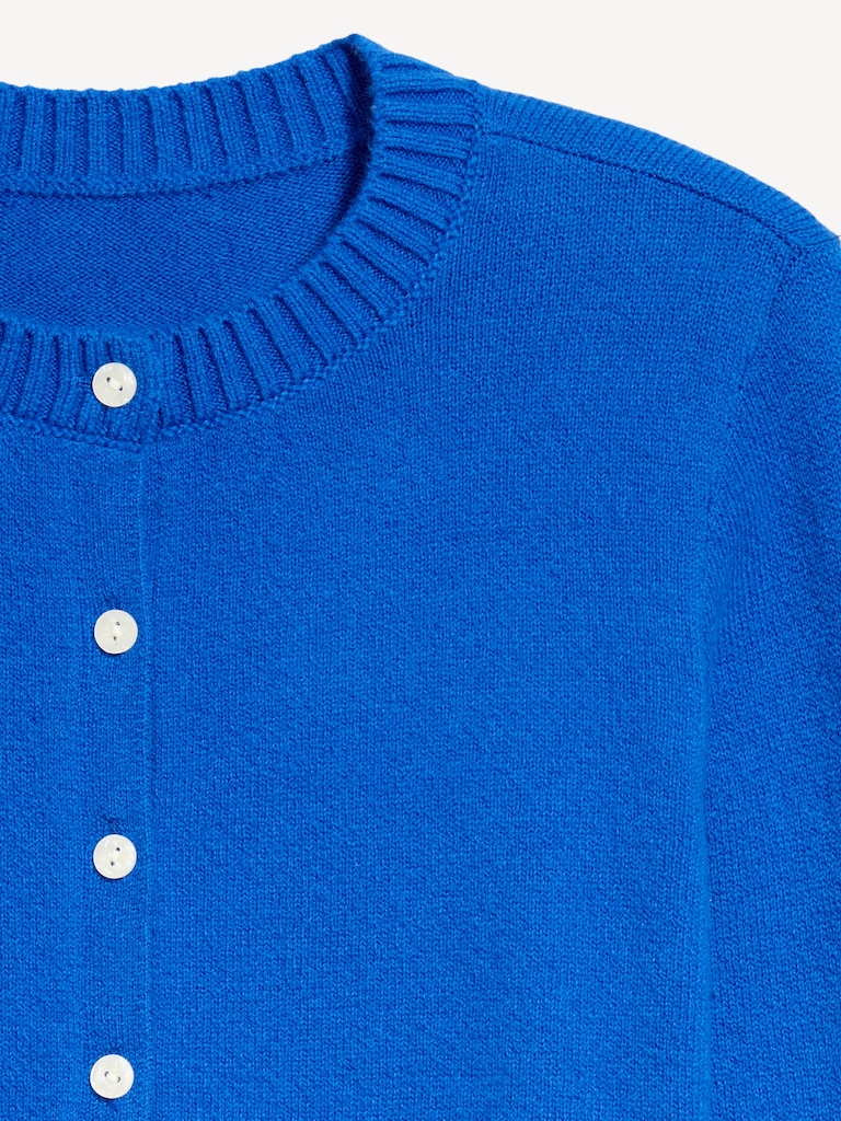 SoSoft Lite Cropped Crew-Neck Cardigan