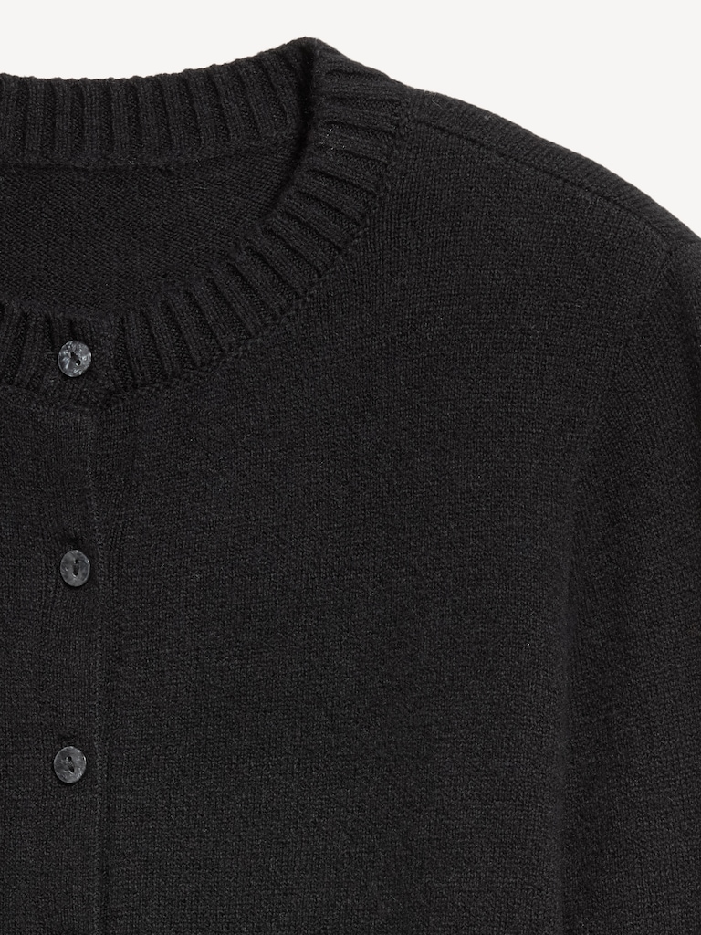 SoSoft Lite Cropped Crew-Neck Cardigan