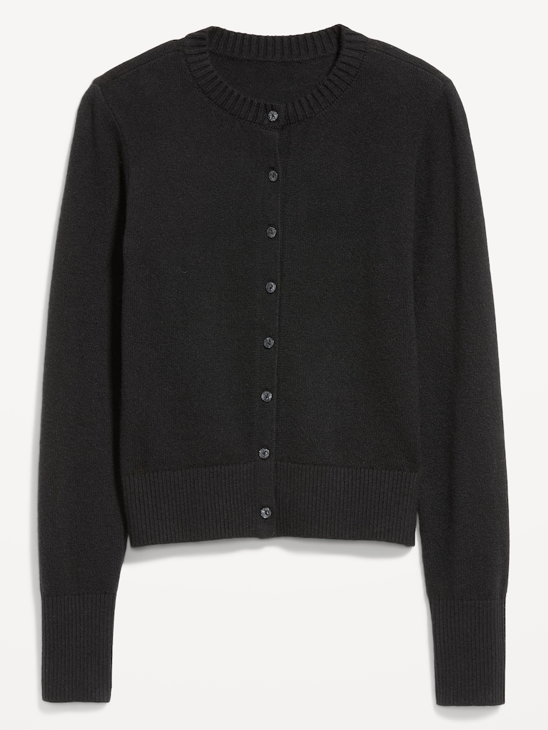 SoSoft Lite Cropped Crew-Neck Cardigan