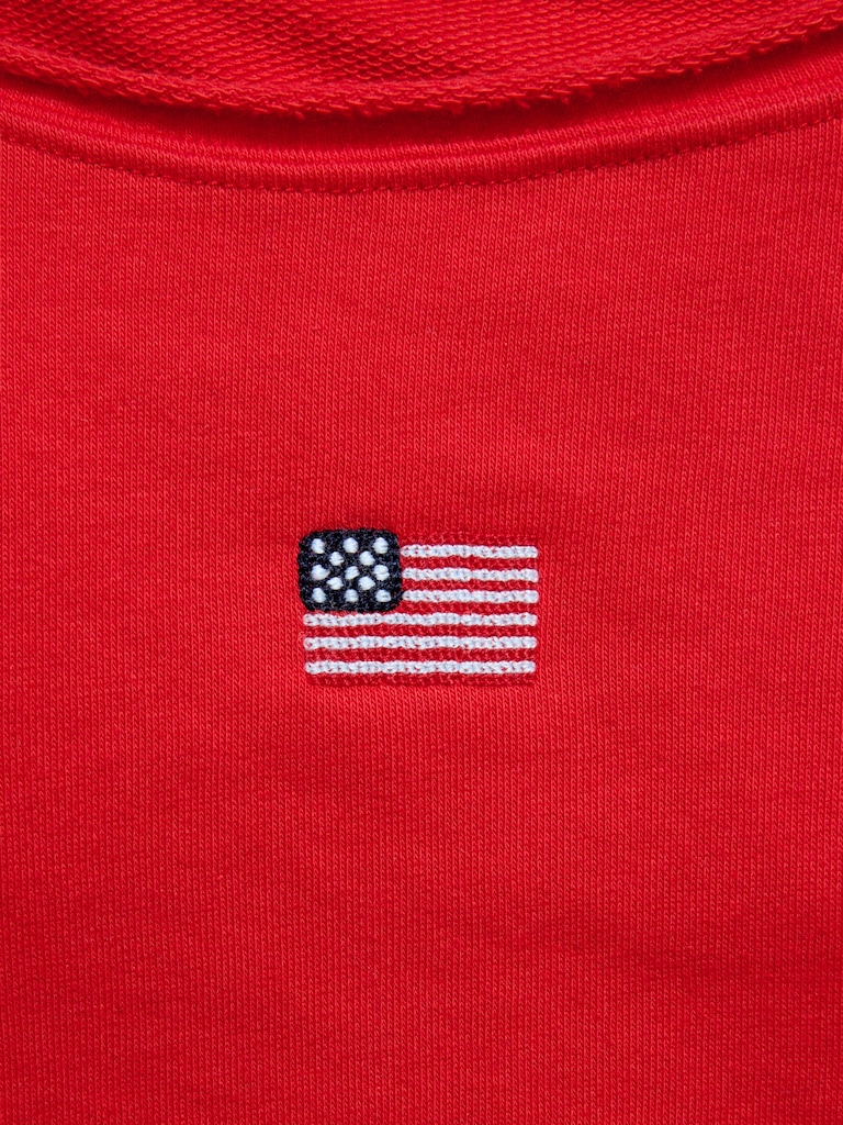 Oversized Off-Shoulder Graphic Tunic Sweatshirt for Girls