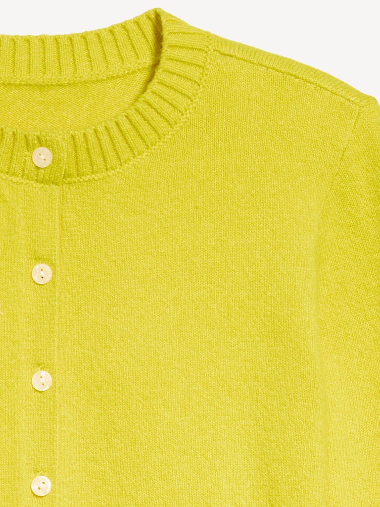 SoSoft Lite Cropped Crew-Neck Cardigan