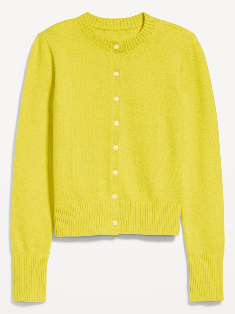 SoSoft Lite Cropped Crew-Neck Cardigan
