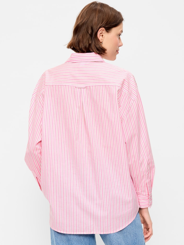 Oversized Button-Down Boyfriend Shirt