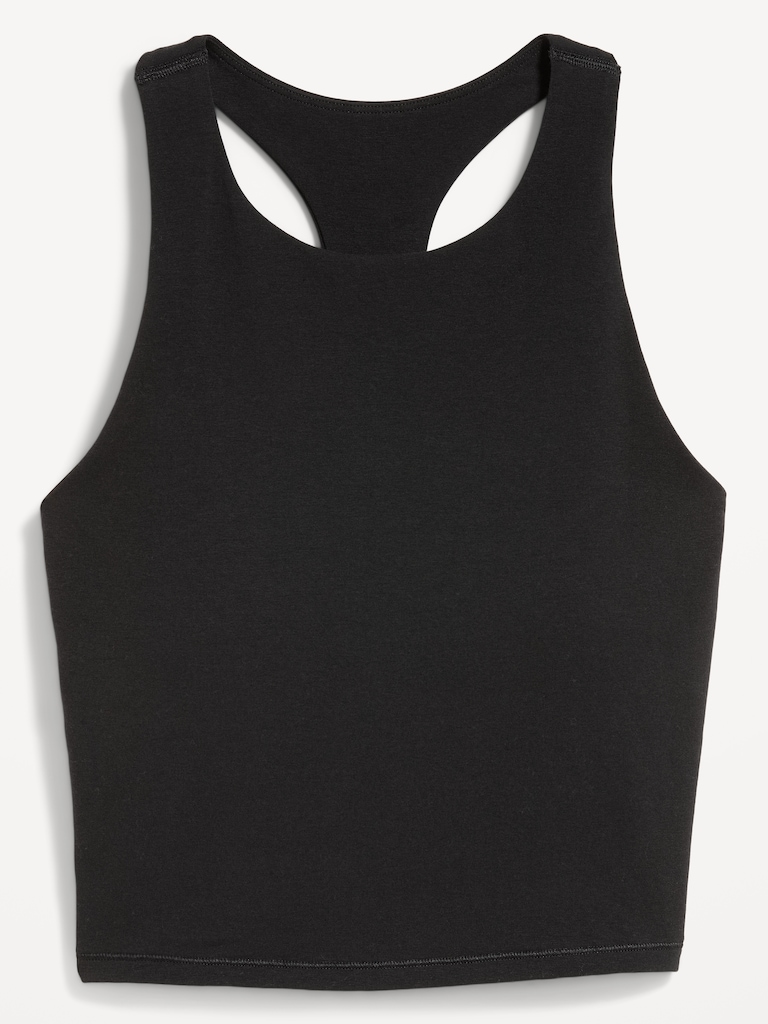 Medium Support PowerSoft High-Neck Racerback Sports Bra