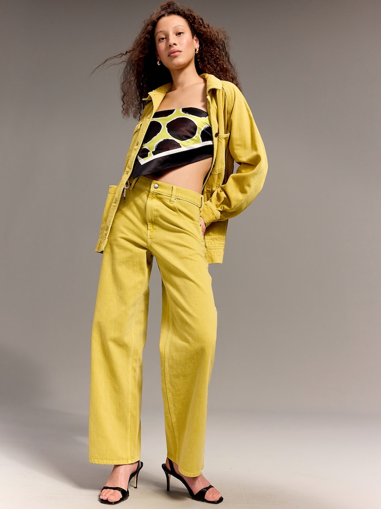 Old Navy x Christopher John Rogers Mid-Rise Baggy Wide-Leg Jeans