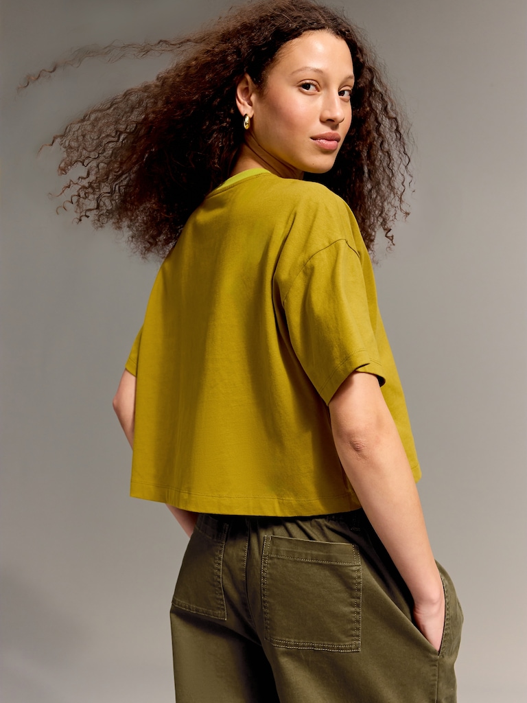 Old Navy x Christopher John Rogers Crop T-Shirt