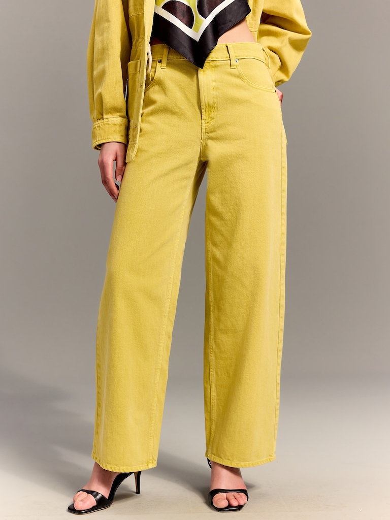 Old Navy x Christopher John Rogers Mid-Rise Baggy Wide-Leg Jeans