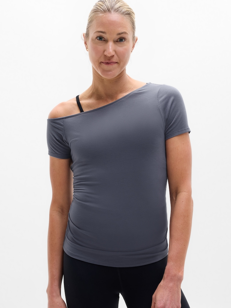 Move With Ease One Shoulder Tee