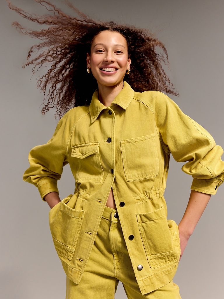 Old Navy x Christopher John Rogers Chore Utility Jean Jacket