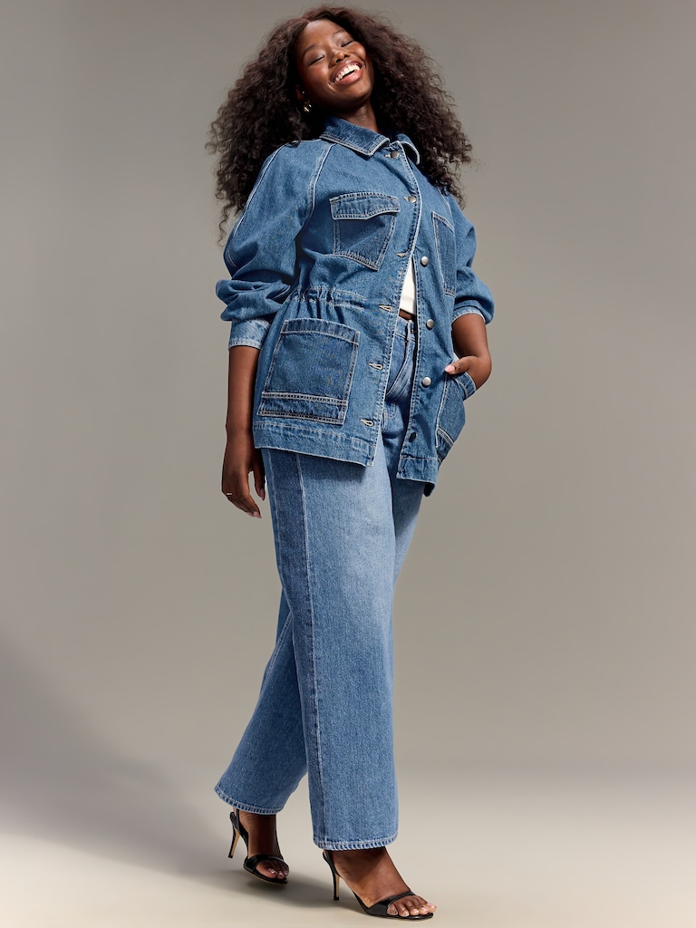 Old Navy x Christopher John Rogers Chore Utility Jean Jacket