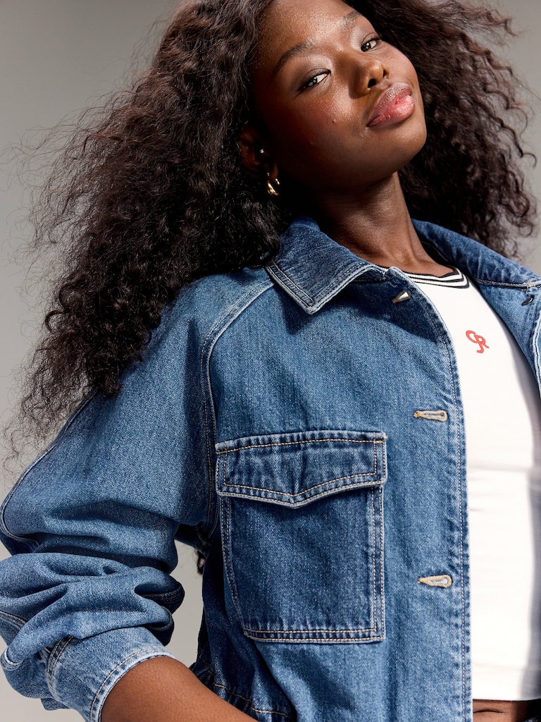 Old Navy x Christopher John Rogers Chore Utility Jean Jacket