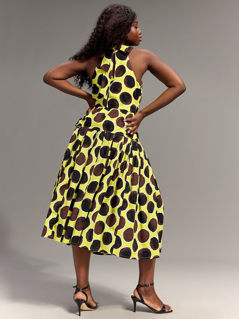 Old Navy x Christopher John Rogers Drop-Waist Midi Skirt