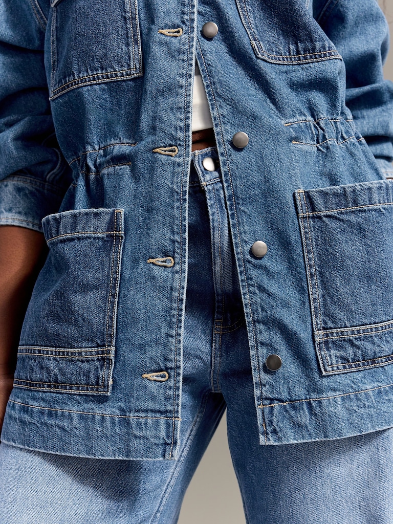 Old Navy x Christopher John Rogers Chore Utility Jean Jacket