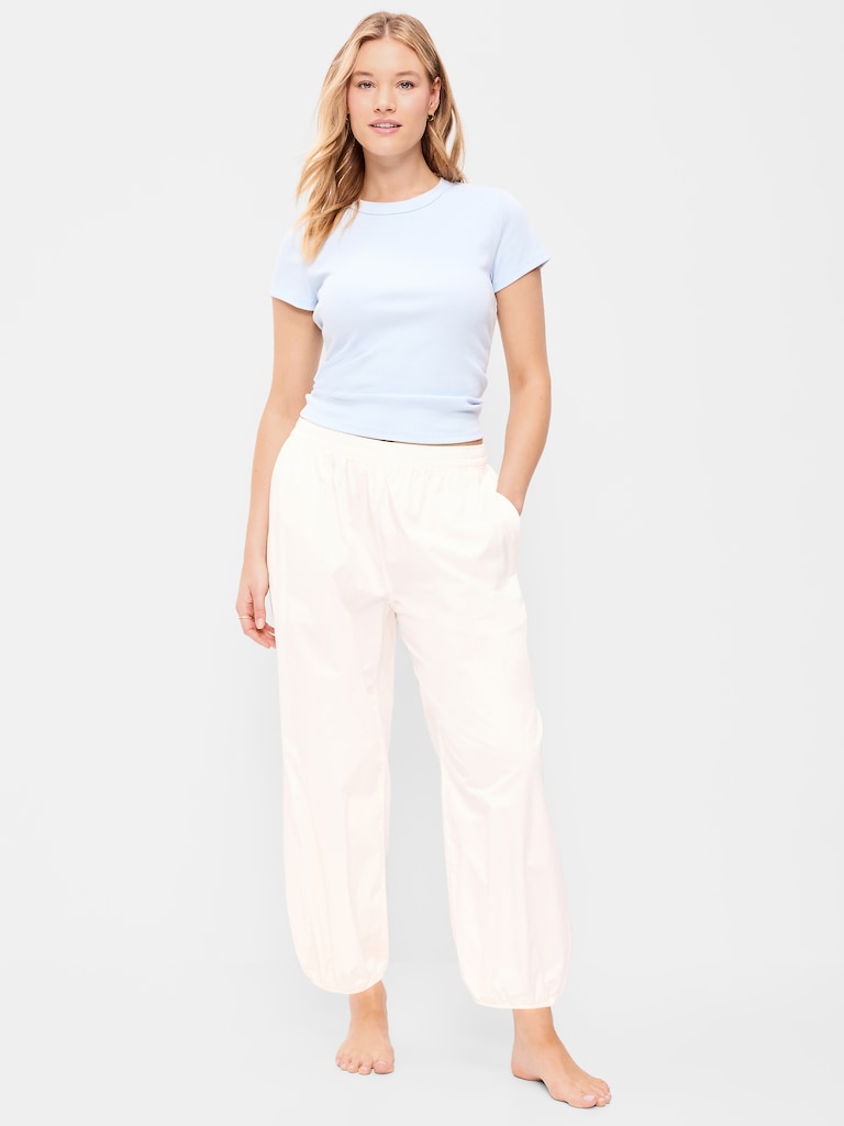 Lightweight Pull-On Parachute Sleep Pants