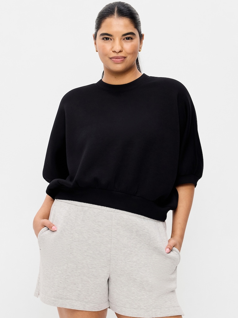Bounce Fleece Dolman-Sleeve Top
