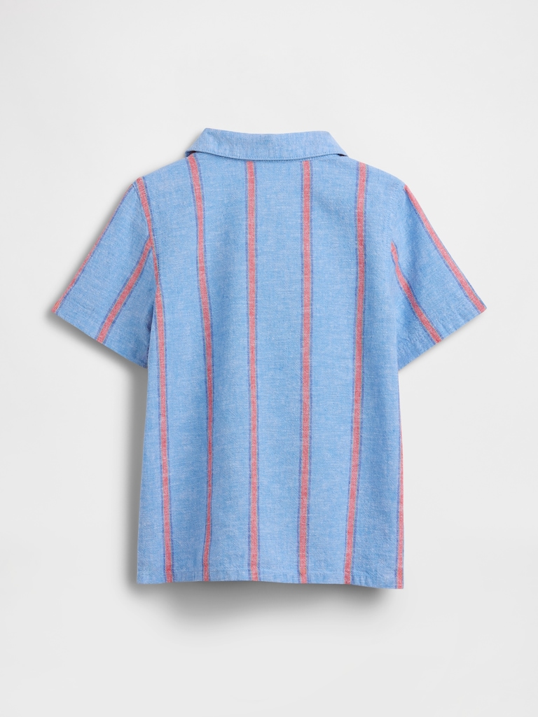 babyGap Brannan Bear Linen-Blend Vacay Shirt