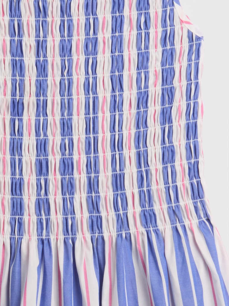 Kids Smocked Poplin Dress
